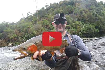 NZ back country river fly fishing